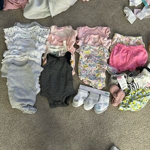Infant girl newborn lot
